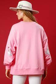Santa Sequin Pull Over