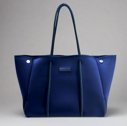 The Parker Navy Tote Bag