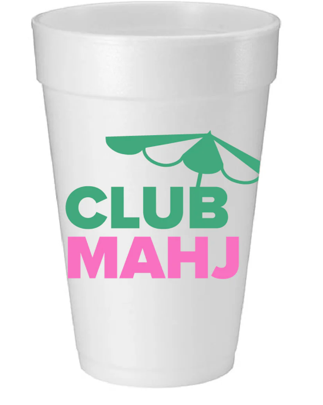 “Club Mahj” Foam Cups