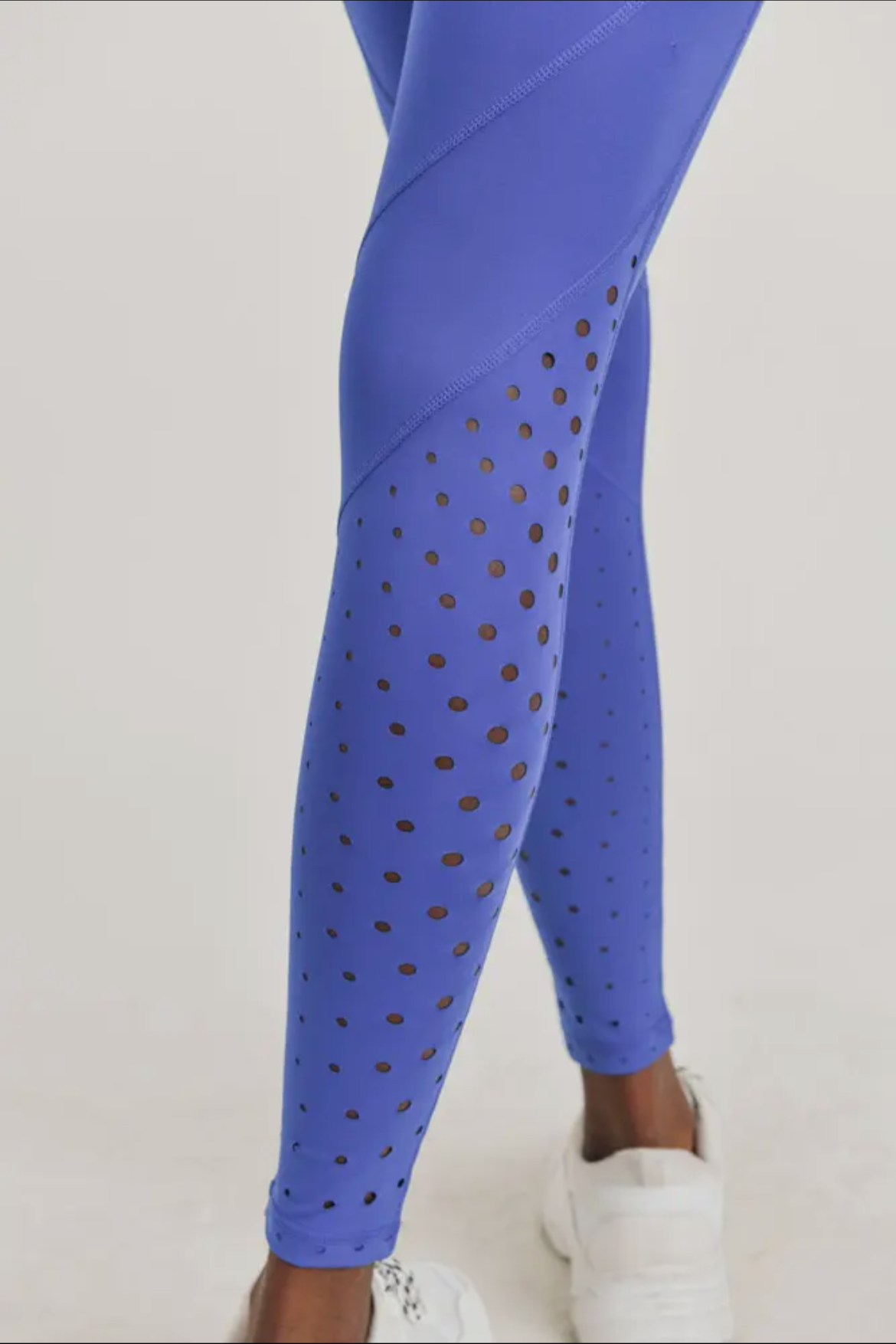 Sculpting Honeycomb High-Waist Leggings – Royal Blue