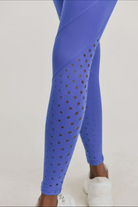 Sculpting Honeycomb High-Waist Leggings – Royal Blue