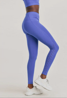 Sculpting Honeycomb High-Waist Leggings – Royal Blue