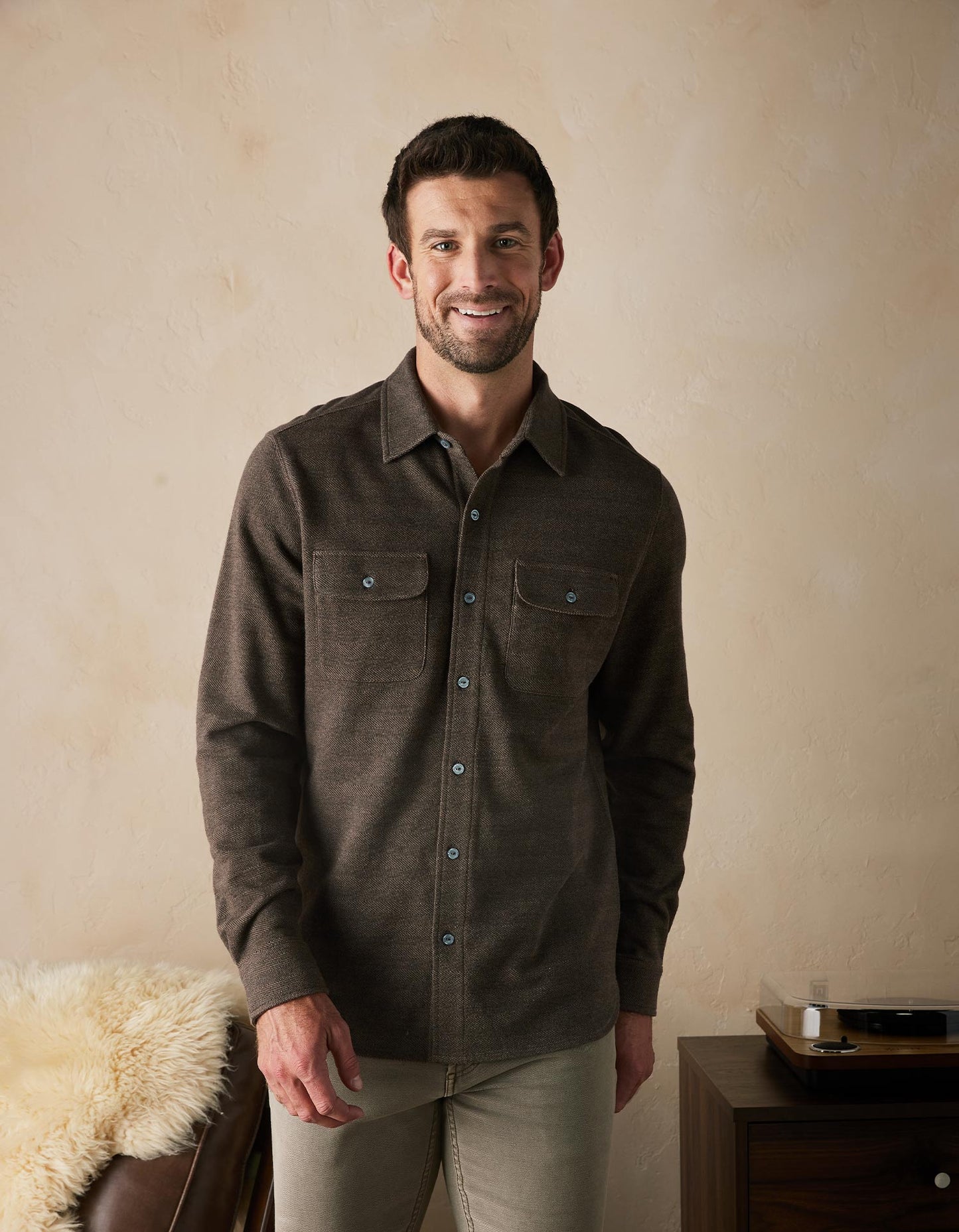 Textured Knit Shirt The Normal Brand 