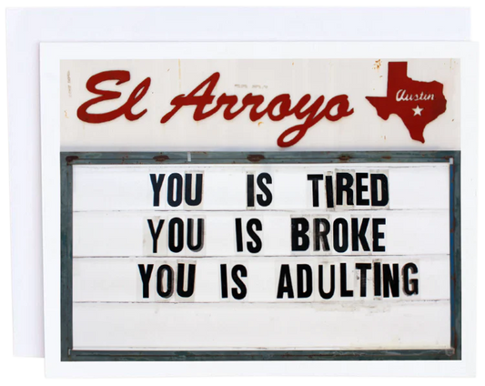 Adulting Birthday Card