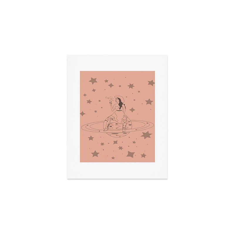 Allie Falcon Janet From Another Planet Art Print
