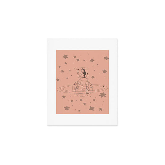 Allie Falcon Janet From Another Planet Art Print