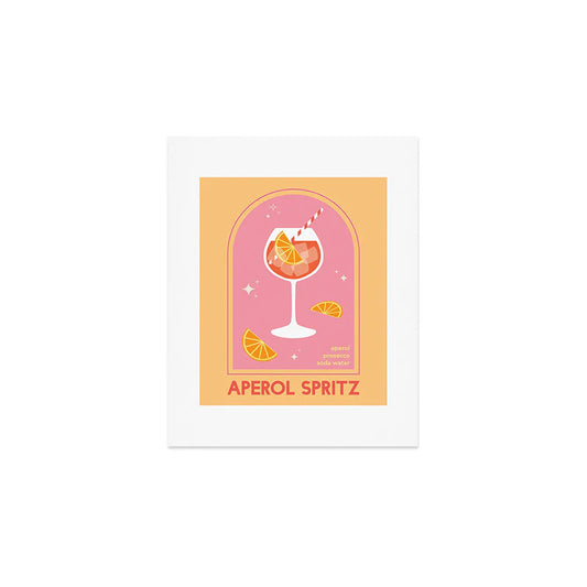 April Lane Art Aperol Spritz Cocktail Art Print