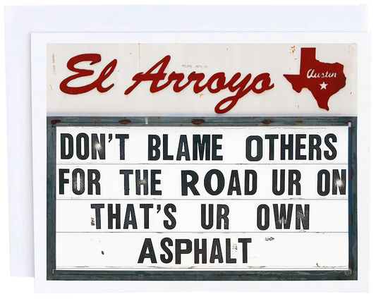 Ur Own Asphalt Card