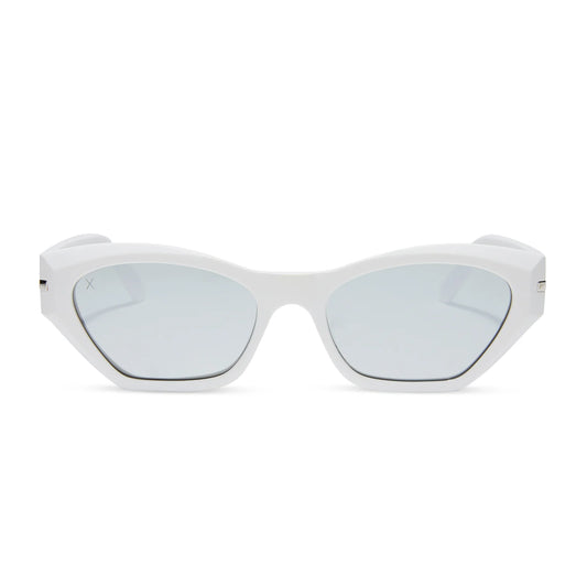 Sawtelle Glossy White + Silver Mirror
