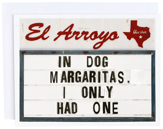 Dog Margaritas Birthday Card