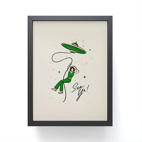 Framed Mini Art Print Black