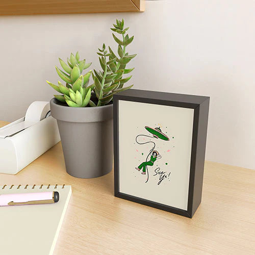Framed Mini Art Print Black