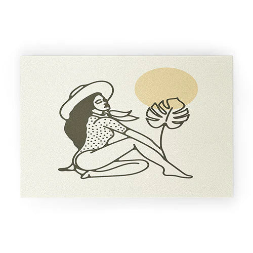 Nick Quintero Cowgirl Palm Welcome Mat
