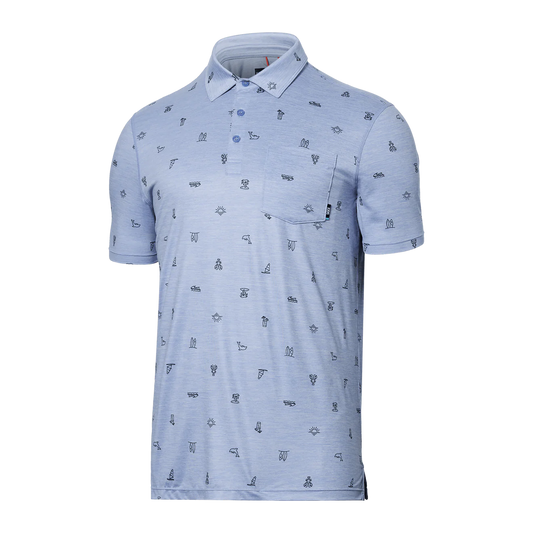 DROPTEMP™ PRINTED ALL DAY COOLING  POLO-SALE